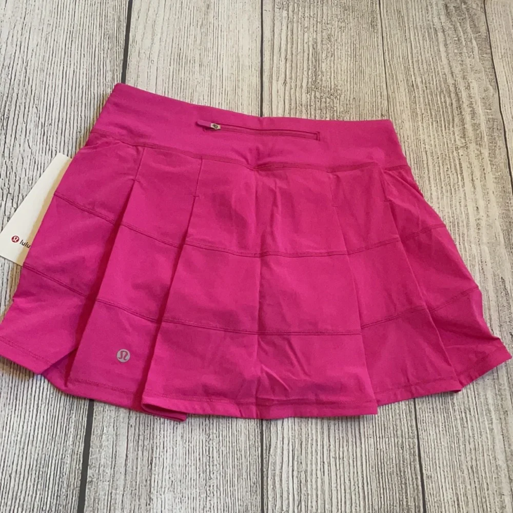 LULULEMON Pace Rival Tennis Skirt SONIC PINK  REGULAR LENGTH 2022 Size 4 NWT - Picture 11 of 13